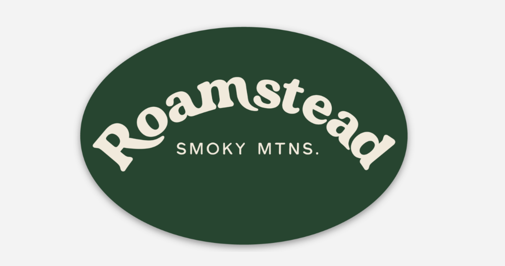 Roamstead Smoky Mountains Oval Sticker