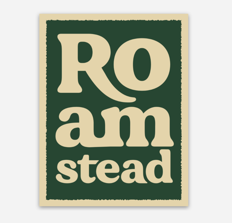 Roamstead Stacked Logo Sticker